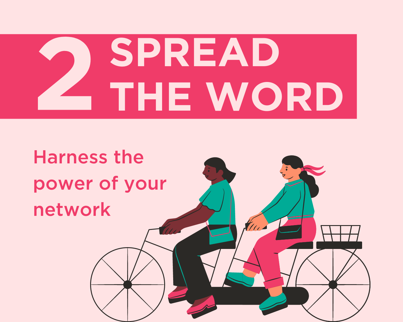 2. Spread the Word. Harness the power of your network.